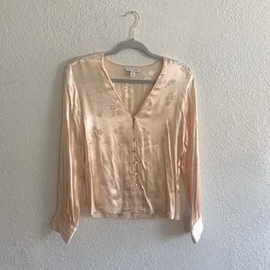 Topshop size 2 pretty pink blouse